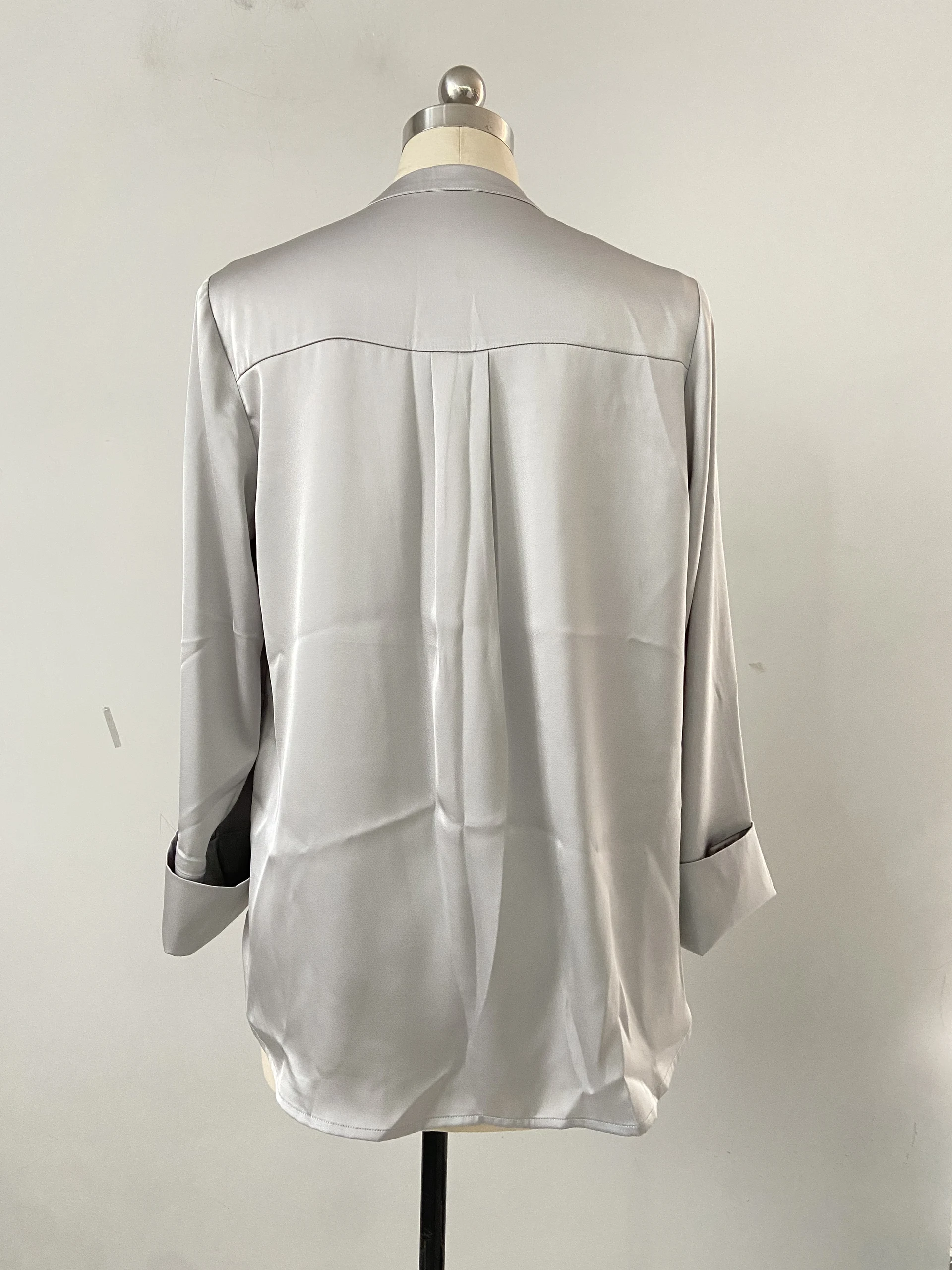Long sleeve blouse,Daily shirt — view 2