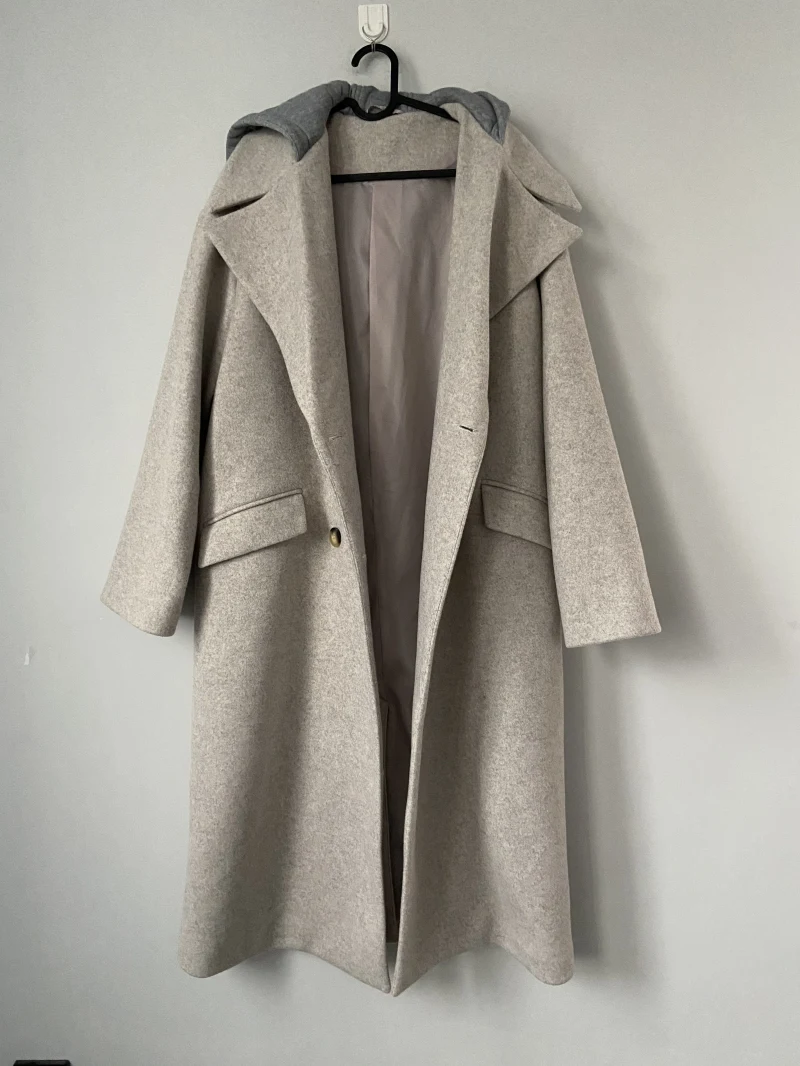 Women's outwear Hooded coat Adult maxi overcoat Casual female topcoat Winter Coat  — view 2